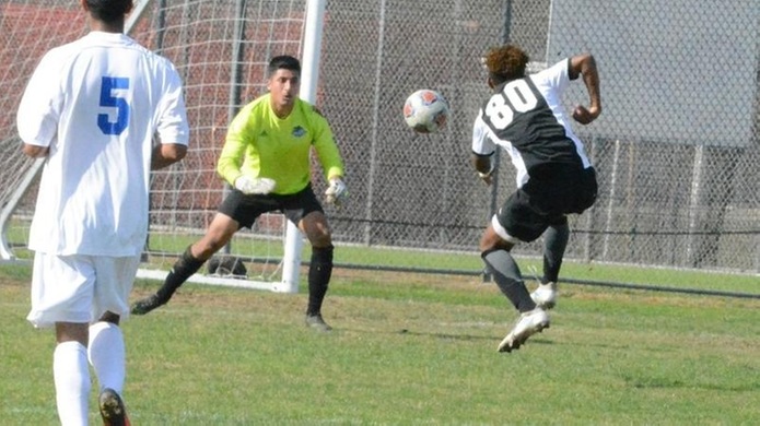 Christopher Ribet scoring the first goal of the game.