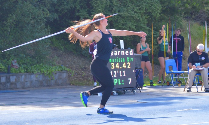 Callissa Candalot took home fourth place in the javelin and earned All-State Honors.