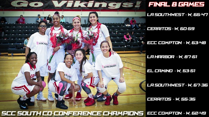 LBCC Women's Basketball Wins Second-Straight SCC-South Title, Hosts Antelope Valley in Round One Playoffs